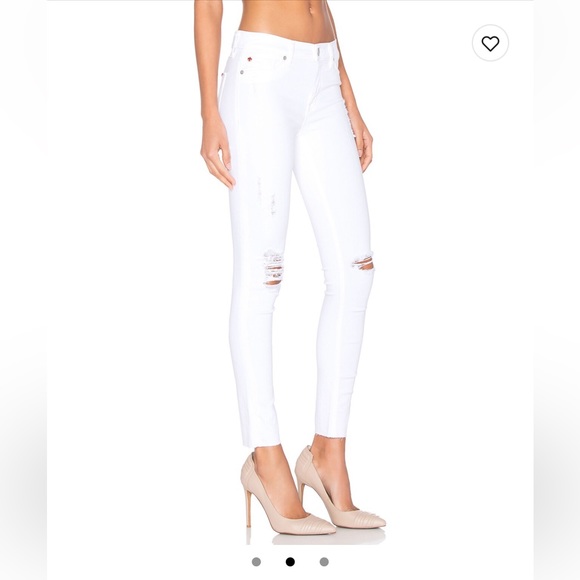 Hudson Nico Dreamer Denim in White Distressed - Picture 3 of 11